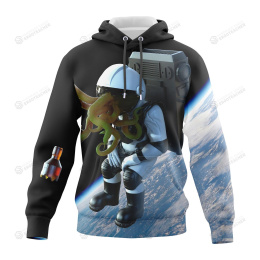 Creative Galaxy Astronaut Hoodie 3D All Over Print Hoodie, Zip- Up Hoodie