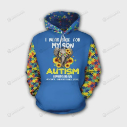 I Wear Blue For My Son 3D All Over Print Hoodie, Zip-up Hoodie