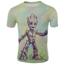 Groot Guardians Of The Galaxy Funny Anime Print Oversized Men'S T-Shir - Cosercos