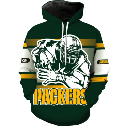 Nfl American Football Sport Green Bay Packers Unisex 3D Printed Hoodie Pullover Sweatshirt