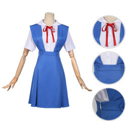 Ayanami Rei Costume Neon Genesis Evangelion/EVA Cosplay School Uniform