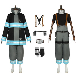 Special Fire Force Company 8 Shinra Kusakabe Akitaru Obi Costume Fire Force Cosplay