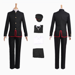 Yugi Amane Costume Toilet-bound Hanako-kun Cosplay Black Uniform