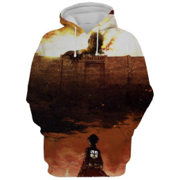 Attack On Hoodie Manga Cover First Edition - Attack On Titan 3D Hoodie