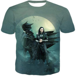 Cool King of Frost Giants Loki Grey T-Shirt