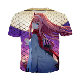 Darling in the Franxx T-Shirt - Zero Two Looking Over Shoulder T-Shirt