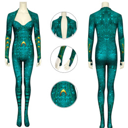 Mera Costume Aquaman Cosplay Jumpsuit