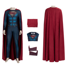 Superman Costume Superman : Man of Steel Ⅱ Cosplay Clark Kent Jumpsuit