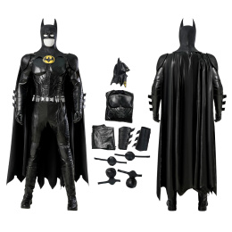 Batman Costume The Flash Cosplay Bruce Wayne High Quality