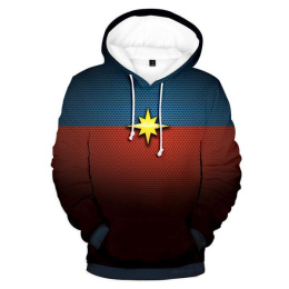Dotted Style Hoodie - Captain Marvel 3D Graphic Hoodie