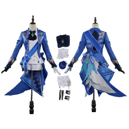 Focalors Costume Genshin Impact Cosplay Deluxe Version
