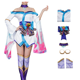 Spirit Blossom Costume League of Legends Cosplay Ahri Party Dress