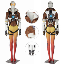 Tracer Costume Overwatch Yellow Cosplay Lena Oxton