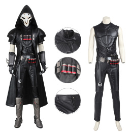 Reaper Costume Overwatch Cosplay Gabriel Reyes Full Set Halloween