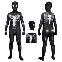 Venom Costume Mar-vel's Spider-Man 2 Cosplay Full Set Black Suit