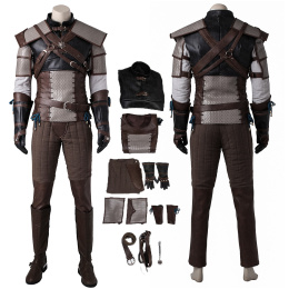 Wild Hunt Geralt of Rivia Costume The Witcher 3 Cosplay High Quality Outfit