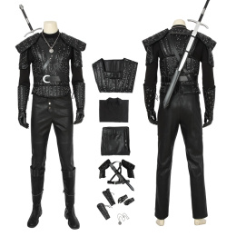 Geralt of Rivia Costume The Witcher 3: Wild Hunt Cosplay White Wolf Full Set