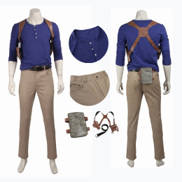 Nathan Drake Costume Uncharted 4: A Thief's End Cosplay Full Set Deluxe Version