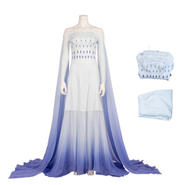 Princess Costume Frozen 2 Cosplay Elsa Women Christmas Girls Gowns Christmas Holiday Dress