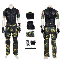 Roadblock Costume G.I.Joe: Retaliation Cosplay Men Solider Camouflage Suit