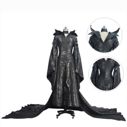 Maleficent Angelina Jolie Costume Maleficent Cosplay Halloween Full Set Black Outfit