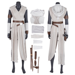 Rey Costume Star Wars: The Rise of Skywalker Cosplay Outfit Deluxe Version