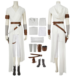 Rey Costume Star Wars 9 / Star Wars The Rise of Skywalker Cosplay Women Full Set