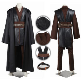 Anakin Skywalker Costume Star Wars Episode II Attack of the Clones Cosplay Custom Made