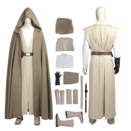 Luke Skywalker Costume Star Wars The Last Jedi / Star Wars 8 Cosplay Fashion For Christmas Full Set