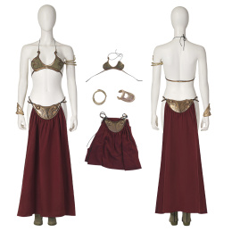 Princess Leia Costume Star Wars: Episode VI - Return of the Jedi Cosplay Carrie Frances Fisher Halloween