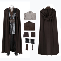Anakin Skywalker Costume Star Wars: Episode II - Attack Of The Clones Cosplay Full Set Halloween
