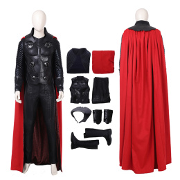 Thor Odinson Costume Avengers Infinity War Cosplay Suit Full Set Halloween