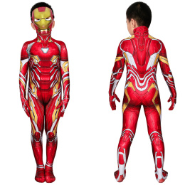 Iron Man Costume Avengers: Infinity War Cosplay Tony Stark Kids Jumpsuit
