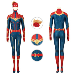 Captain Marvel Costume Captain Marvel Cosplay Carol Danvers Full Set