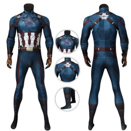 Captain America Costume Avengers: Infinity War Cosplay Steve Rogers Full Set