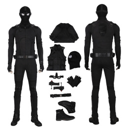 Spider-Man Costume Spider-Man Far From Home Cosplay Peter Parker Black Halloween Full Set