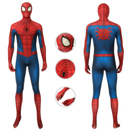 Spider-Man Costume Spider-Man Cosplay Peter Parker Full Set Classic Suit (Repaired)