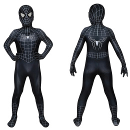 Venom Costume Spider-Man 3 Cosplay Eddie Brock Kids Jumpsuit