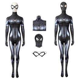 Black Cat Symbiote Costume Spider-Man Cosplay Jumpsuit