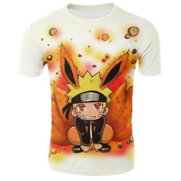 3D anime Naruto T-shirt