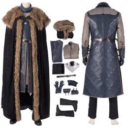 Jon Snow Costume Game of Thrones 8 Cosplay High Quality Fashion Full Set