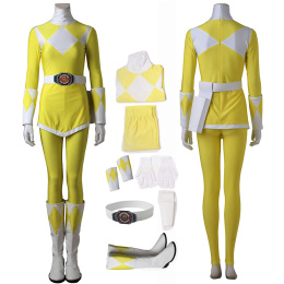Yellow Ranger Tiger Ranger KYORYUSENTAI ZYURANGER Costume Power Rangers Cosplay Boy Full Set