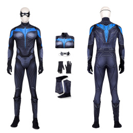 Nightwing Costume Titans Season 1 Cosplay Dick Grayson Jumpsuit