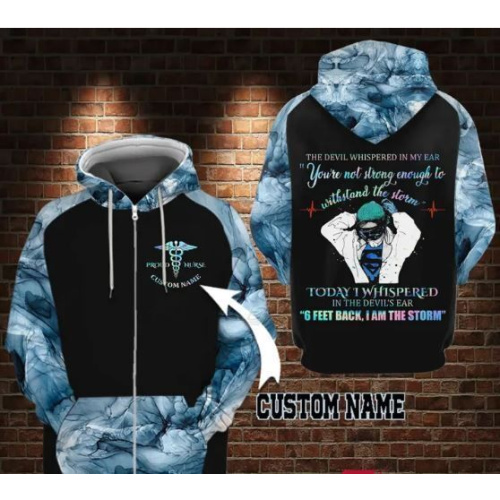 Personalized 6 Feet Back I Am The Storm 3D All Over Print Hoodie, Zip-up Hoodie