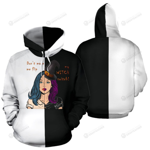 Unique Witch Switch 3D All Over Print Hoodie, Zip-up Hoodie