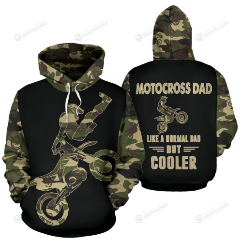 Motocross Camouflage Pattern 3D All Over Print Hoodie, Zip-up Hoodie Great Gifts For Dad On Birthday Christmas Thanksgiving