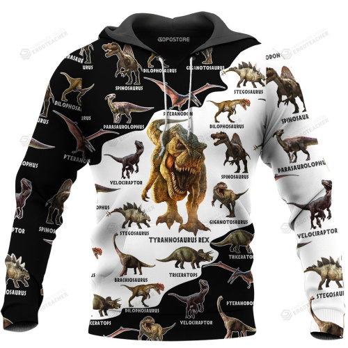 Dinosaurs 3D All Over Printed Hoodie
