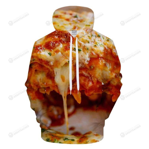 Cheesy Lasagna 3D All Over Print Hoodie, Zip-up Hoodie