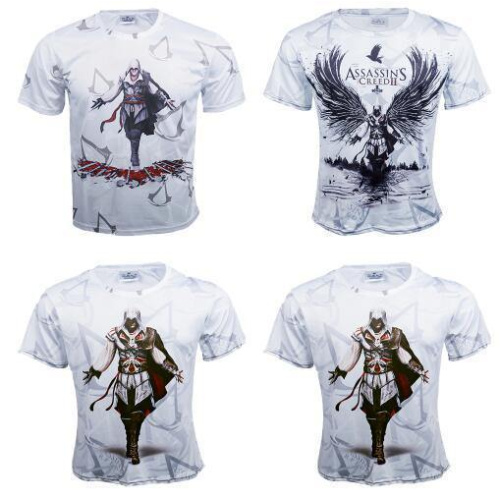 Assassin'S Creed Short Sleeve Tee T Shirt Halloween Party Costume