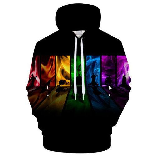 Rainbow Fire Pride 3D Sweatshirt Hoodie Pullover
